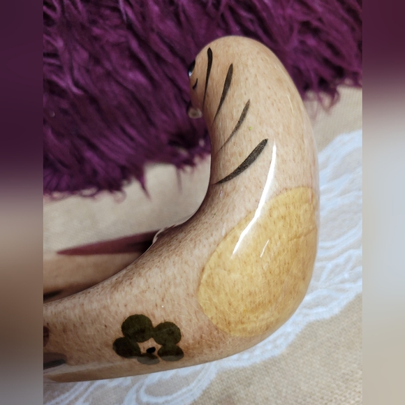 Vintage The California Cleminsons ceramic hand painted bread platter dove - Picture 2 of 15